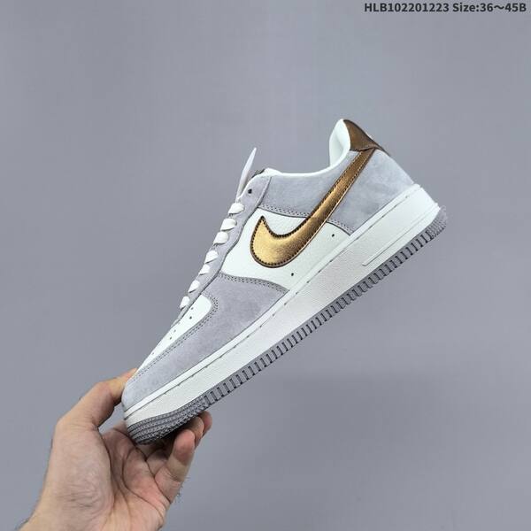Nike Air Force 1 Low grey white bronze off white black EU 36-45 sneaker
