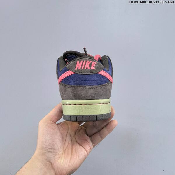 Nike SB Dunk Low navy blue dark brown coral light olive EU 36-46 skate shoe