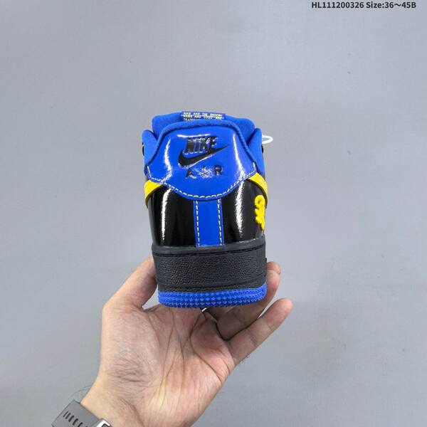 Nike Air Force 1 07 black blue yellow EU 36-45 sneaker