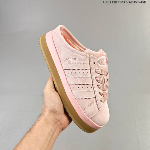 Adidas Campus 00s WTR LO Mule Light Pink Gum Brown EU 35-45 Skate Shoe - Unisex (BS-65509)