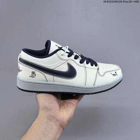 Jordan Air Jordan 1 Low Sail Red Obsidian White EU 36-45 Sneaker - Unisex (BS-61652)