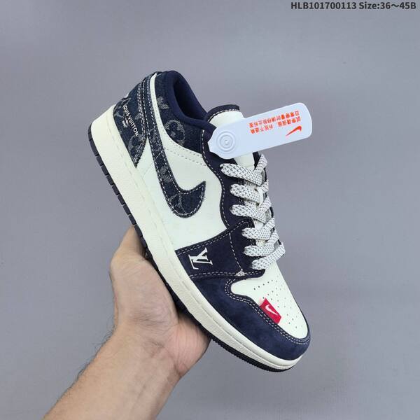 Nike Air Jordan 1 Low navy blue / white / gray EU 36~45 lifestyle