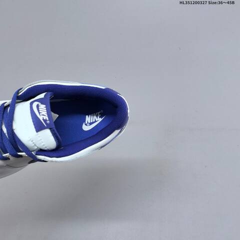Nike Dunk Low White Dark Blue EU 36-45 Skate Shoe - Unisex (BS-61088)