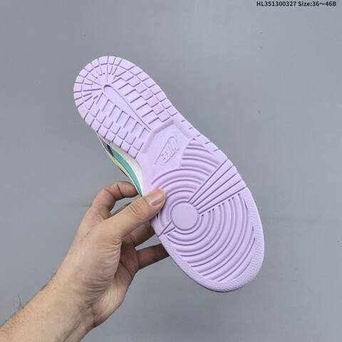 Nike SB Dunk Low Teal Yellow Purple Pink White EU 36-46 Skate Shoe - Unisex (BS-61089)