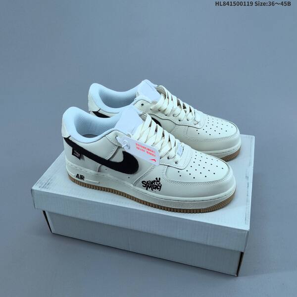 Nike Air Force 1 Low beige black white brown EU 36-45 sneaker