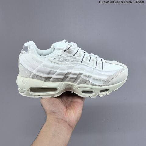 Nike Air Max 95 Black White Off White Grey EU 36-47 5 Sneaker - Unisex (BS-62330)