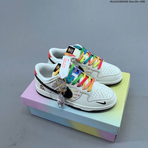 Nike Dunk SB Low White Black Red Multicolor EU 36-45 Skate Shoe - Unisex (BS-60485)