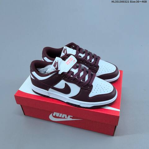 Nike Dunk Low Sail Light Blue Navy Burgundy EU 36-46 Skate Shoe - Unisex (BS-61220)
