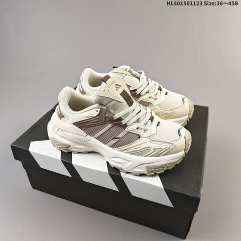Adidas XLG STORM EDGE Bounce Cream White Brown Beige EU 36-45 Running Shoe - Unisex (BS-65512)