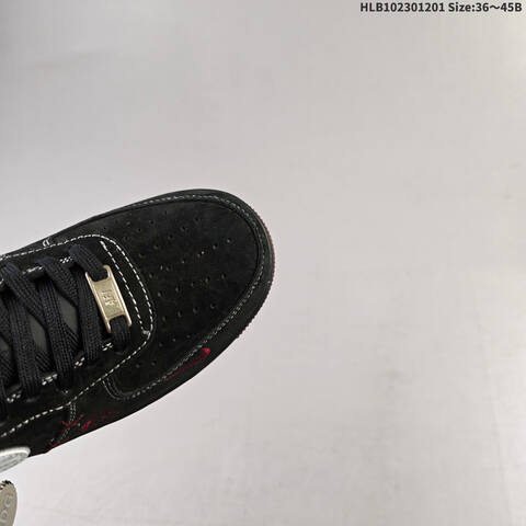 Nike Air Force 1 07 Black White Red EU 36-45 Sneaker - Unisex (BS-62915)