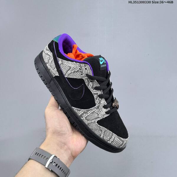 Nike SB Dunk Low black grey purple orange teal EU 36-46 skate shoe