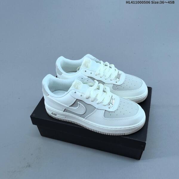 Nike Air Force 1 07 white black light grey EU 36 45 sneaker EU 36-45