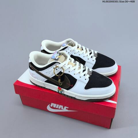 Nike SB Dunk Low Pegasus Pack CNY White Black Brown Red Beige EU 36-46 Skate Shoe - Unisex (BS-61488)