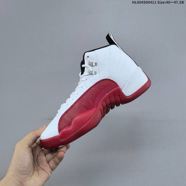 Jordan Air Jordan 12 Retro white/red/black 40~47.5 basketball