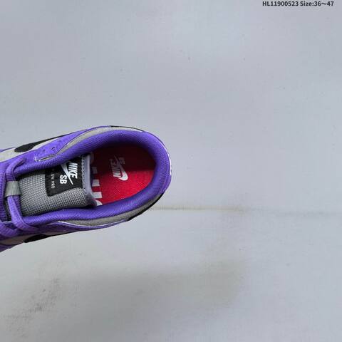 Nike SB Dunk Low Pro Supreme 94 Purple Grey Black EU 36-47 Skate Shoe - Unisex (BS-60178)