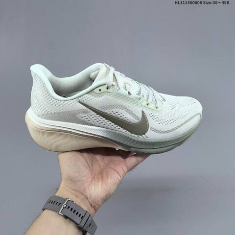 Nike Air Zoom Pegasus 42 IB1873-020 Light Off White Olive Beige EU 36-45 Running Shoe - Unisex (BS-59954)