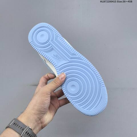 Nike Air Force 1 07 LV8 Off White Light Grey Light Blue EU 36-45 Sneaker - Unisex (BS-60715)