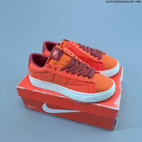 Nike Blazer Low Devin Booker Detroit Tigers Navy Orange White EU 36-45 Skate Shoe - Unisex (BS-61435)