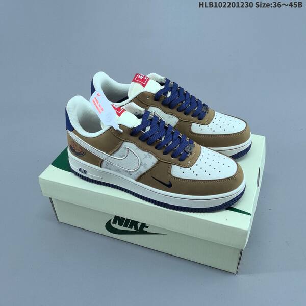 Nike Air Force 1 07 LV8 off white brown red EU 36-45 sneaker