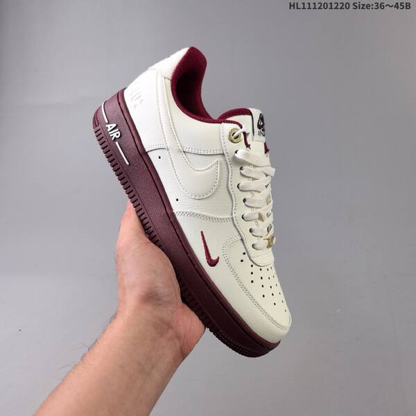 Nike Air Force 1 07 Low White Burgundy Gold White Pink Light Blue EU 36 45 sneaker EU 36-45