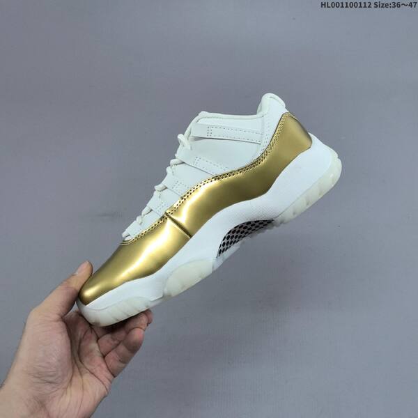 Jordan Air Jordan 11 Retro Low white / metallic gold 36~47 basketball