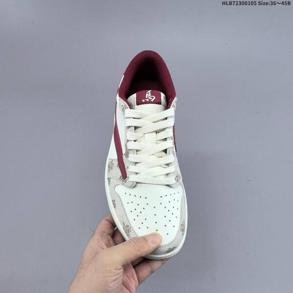 Jordan Air Jordan 1 Low x Travis Scott Sail/Burgundy EU 36-45 casual