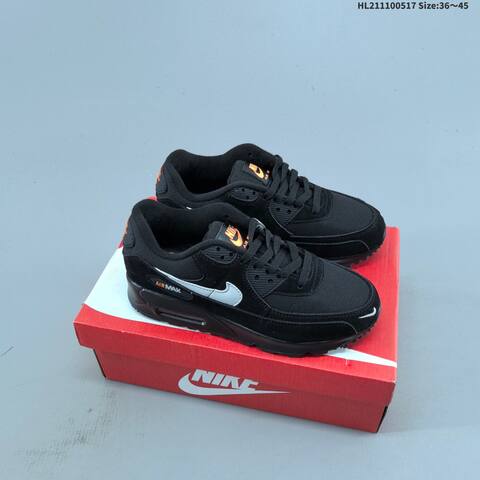 Nike Air Max 90 Black Olive Green White Neon Yellow EU 36-45 Sneaker - Unisex (BS-60302)