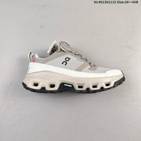 On Running Cloudrock Low WP Khaki Grey Beige Black EU 36-45 Trail Shoe Trail Running Sneakers - Unisex (BS-69814)