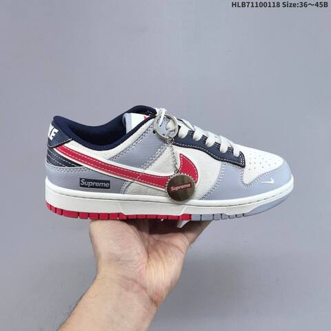 Nike Dunk Low Off White Grey Black Red Navy EU 36-45 Skate Shoe - Unisex (BS-61929)