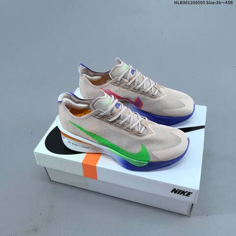 Nike ZoomX Vaporfly NEXT 4 Vaporweave Beige Green Orange Blue White EU 36-45 Running Shoe - Unisex (BS-60512)