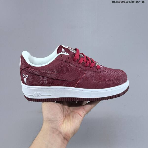 Nike Air Force 1 07 Kobe white burgundy EU 36-45 sneaker