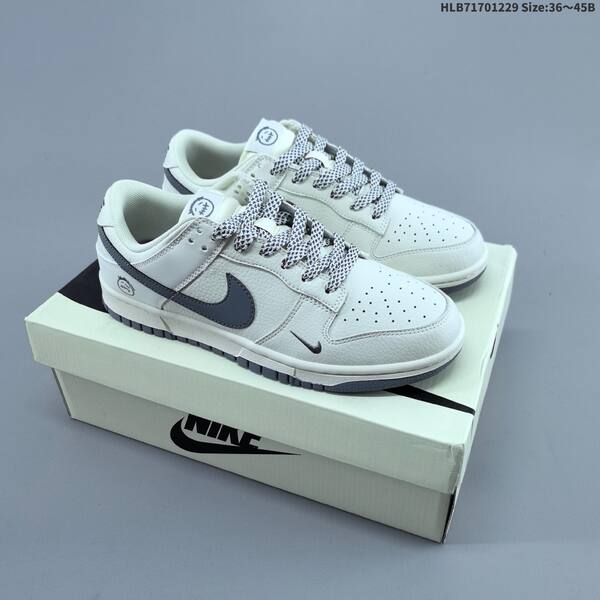 Nike SB Dunk Low off white red grey EU 36-45 skate shoe