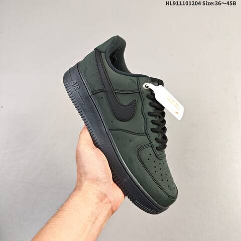 Nike Air Force 1 07 Yellow Black Dark Green EU 36 45 Skate Shoe EU 36-45 - Unisex (BS-62841)