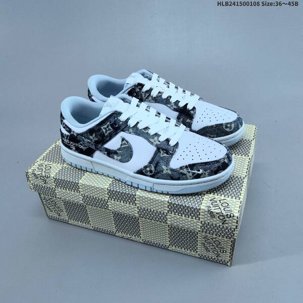 Nike Dunk Low white brown blue EU 36-45 skate shoe