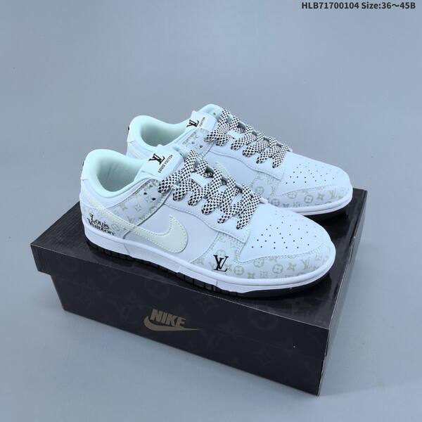 Nike SB Dunk Low Retro DIY LV black white light green EU 36-45 skate shoe
