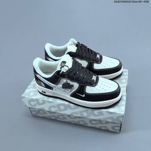 Nike Air Force 1 07 Low Supreme White Black Grey Red EU 36-45 Skate Shoe - Unisex (BS-61170)