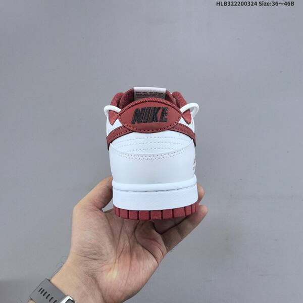 Nike Dunk Low white dark red EU 36-46 skate shoe