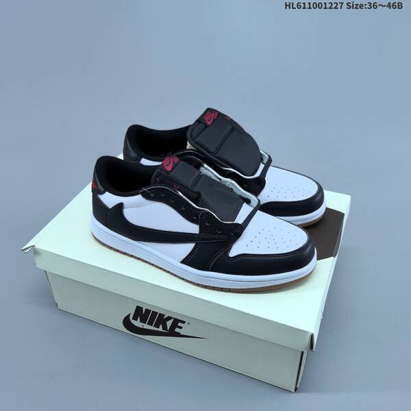 Nike Air Jordan 1 Low x Travis Scott black/red/white 36~46 lifestyle