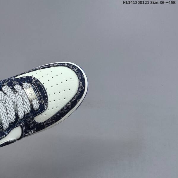 Nike Air Force 1 07 Low white navy blue orange EU 36-45 sneaker
