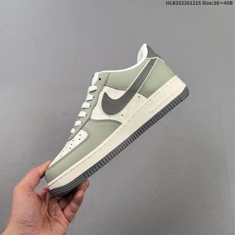 Nike Air Force 1 07 LV8 Light Grey White Dark Grey EU 36-45 Skate Shoe - Unisex (BS-62662)
