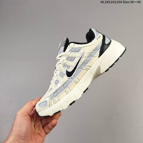 Nike P-6000 Cream Grey Black EU 36-45 Running Shoe - Unisex (BS-63885)