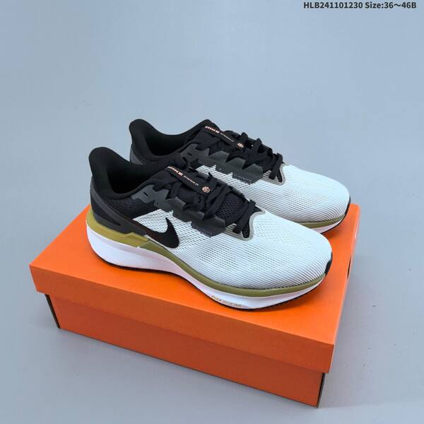 Nike Air Zoom Structure 25 black white olive EU 36-46 running shoe