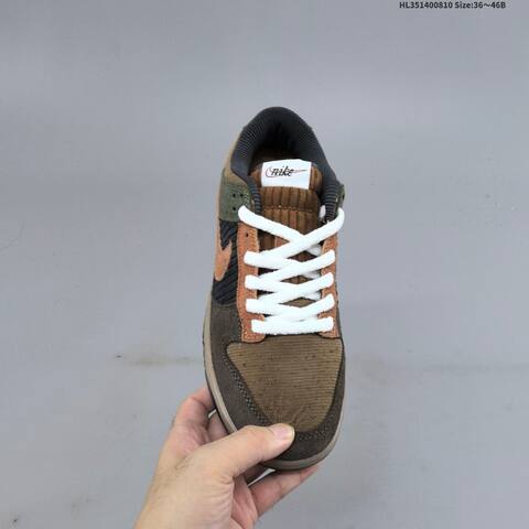 Nike SB Dunk Low Brown Olive Green Black Tan EU 36-46 Skate Shoe - Unisex (BS-59882)