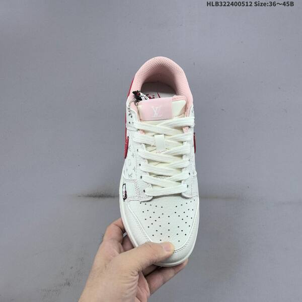 Nike SB Dunk Low white red pink cream EU 36-45 skate shoe
