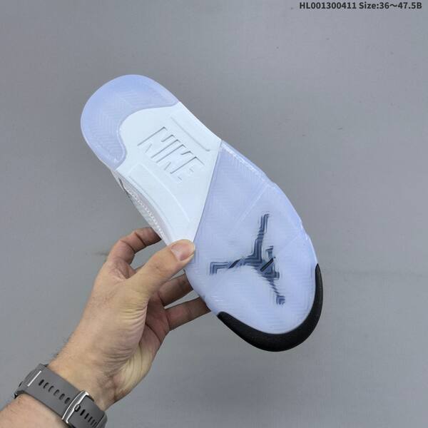 Jordan Air Jordan 5 Retro white / metallic silver / ice blue 36~47.5 basketball