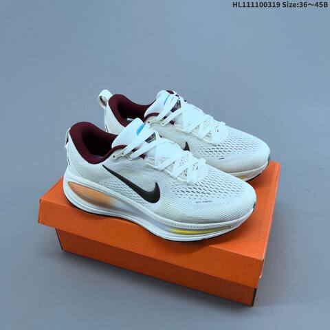 Nike Vomero 18 Sail Brown Burgundy Orange Yellow EU 36-45 Running Shoe - Unisex (BS-61239)