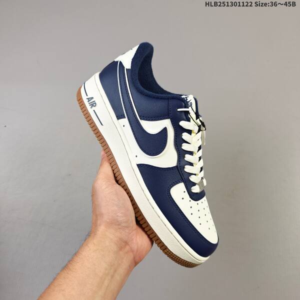 Nike Air Force 1 07 sail navy burgundy gum EU 36-45 sneaker