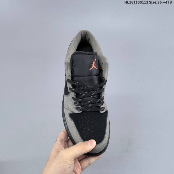 Nike Air Jordan 1 Low black/grey 36~47B casual