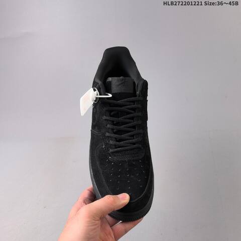 Nike Air Force 1 07 LV8 All Black EU 36-45 Sneaker - Unisex (BS-62508)