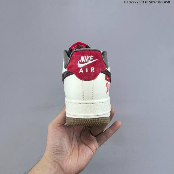 Nike Air Force 1 07 LV8 off white dark grey red brown EU 36-45 sneaker